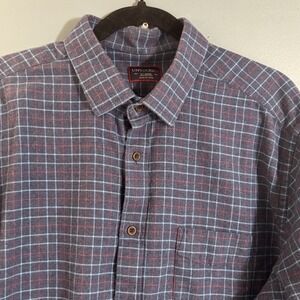 Untuckit Shirt Mens XL Long Sleeve Flannel Casual Button Up Office‎ Work Shirt